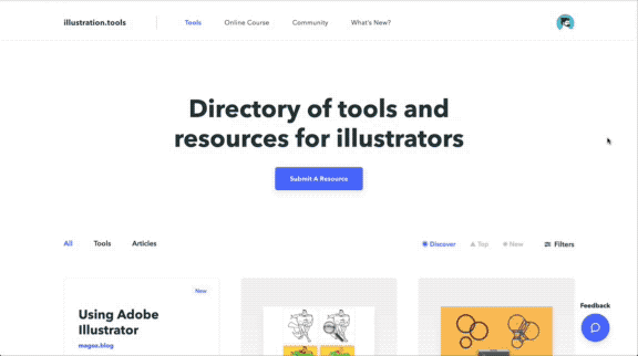Illustration Tools Directory Filters